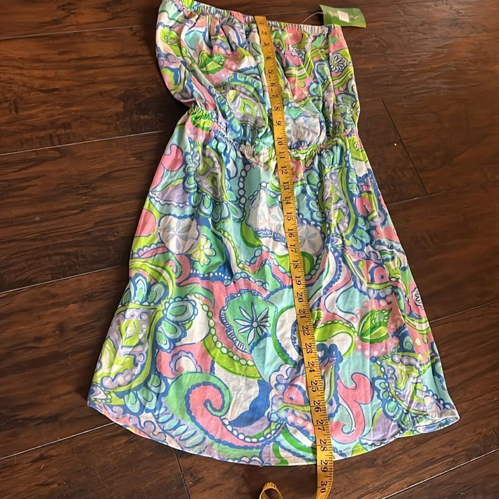 Lilly Pulitzer WINDSOR Strapless Jersey Dress‎ Multi Conch Republic S NWT - Picture 6 of 8